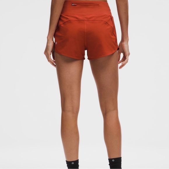 Lululemon Speed Up High Rise Women's Rust 2.5” Shorts Size M NWOT - Picture 2 of 8